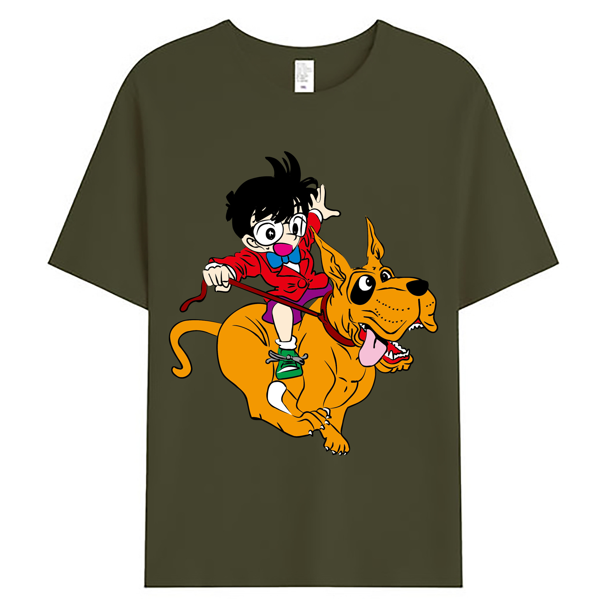 （画像用） 名探偵コナン 江戸川 コナン Detective Conan Conan Edogawa 綿100％ メンズ半袖Tシャツ｜肌触りやわらか＆通気性